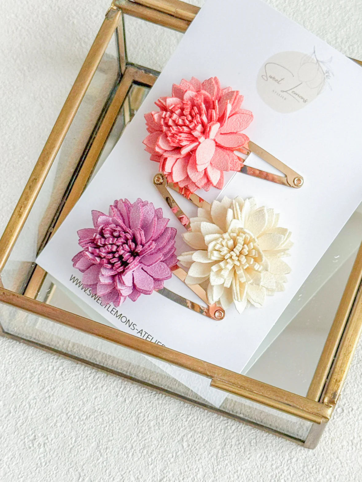 Flower haarclips