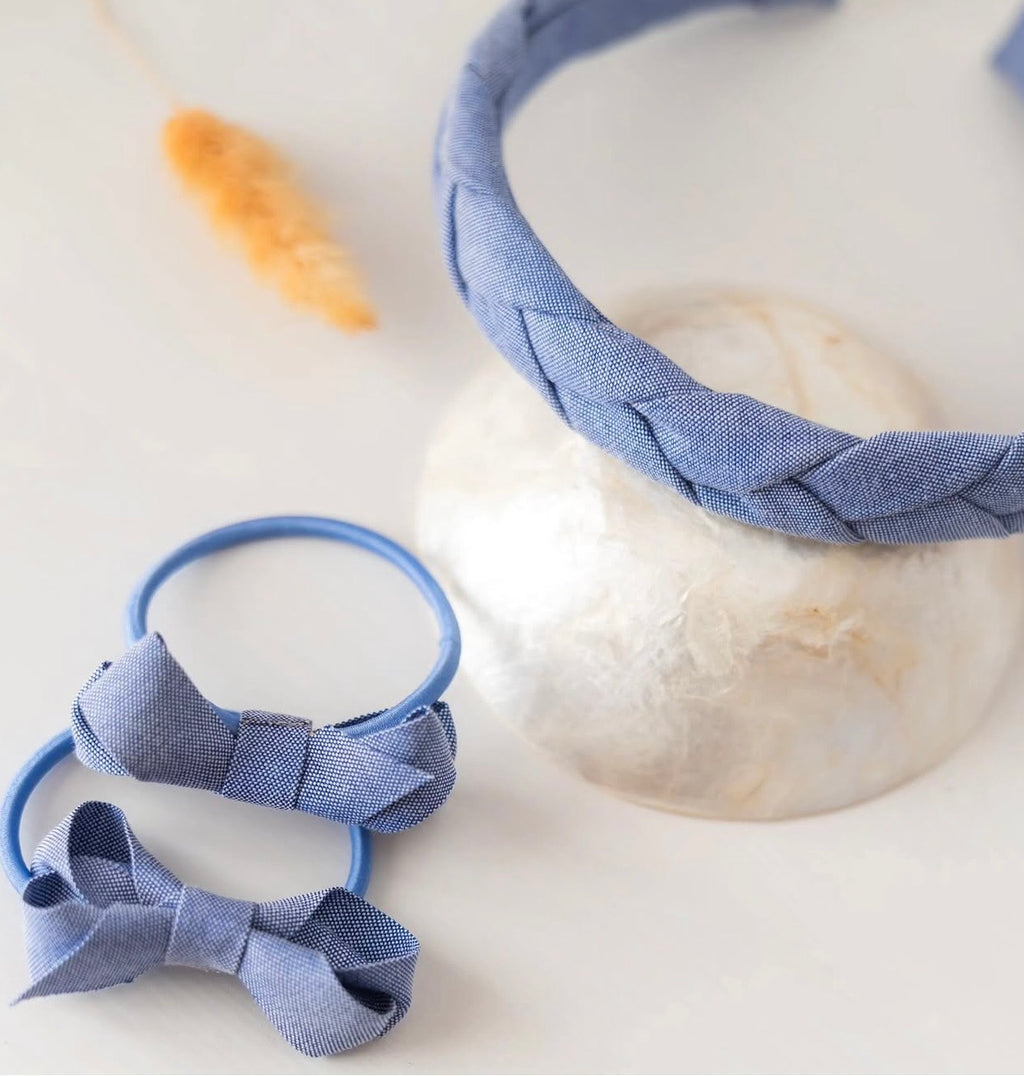 Denim haarband